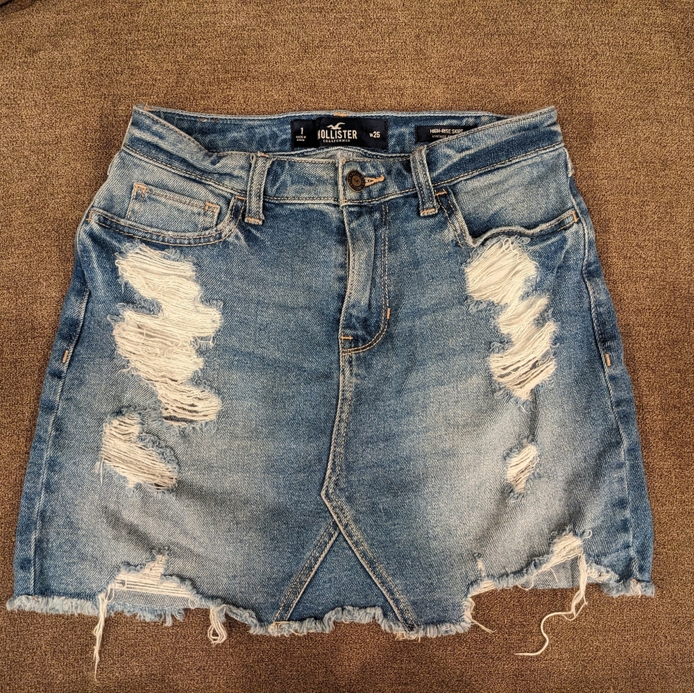 Hollister denim mini